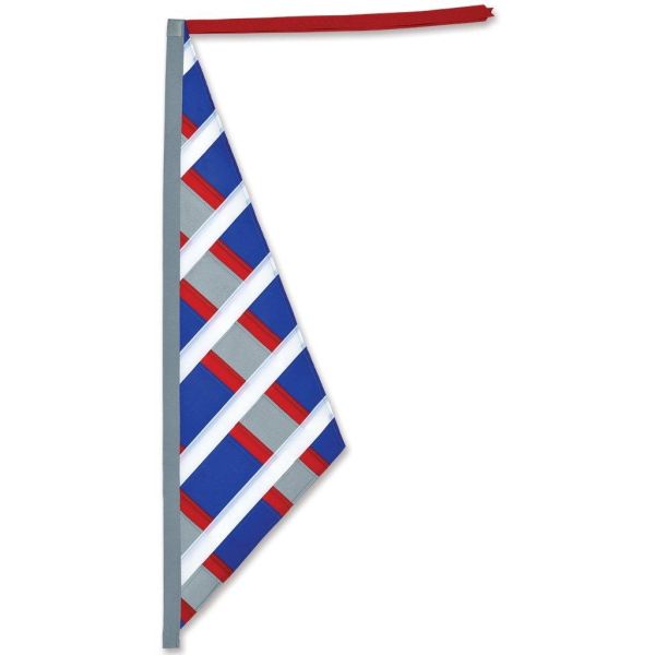 Reflective Sail Bike / Recumbent Flag, Red White Blue