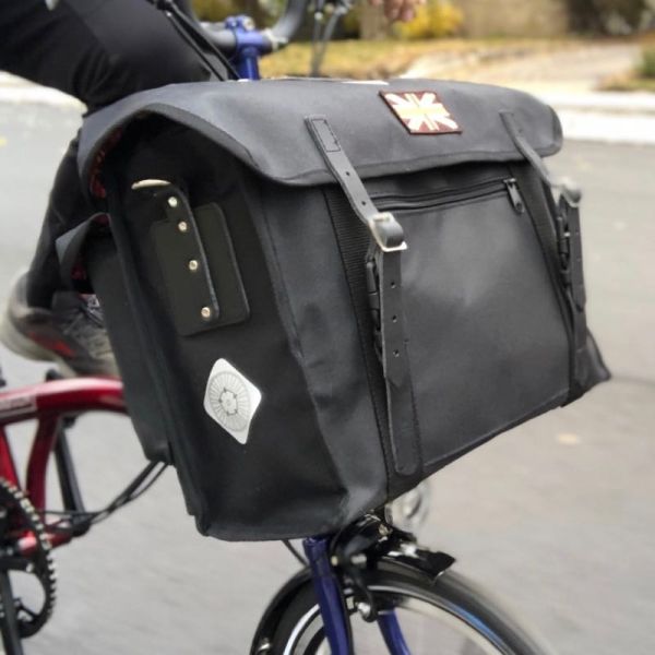 Carradice Originals City Folder for Brompton, Black Union Flag